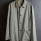 "Vintage ribbed stripe stand collar jacket"