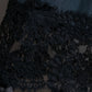 "Ｎ21 NUMERO VENTUNO" Lace design gathered silk blend petticoat