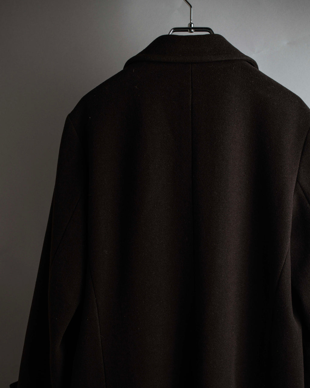"VAL by VALENTINO" Military detailing hidden placket melton coat
