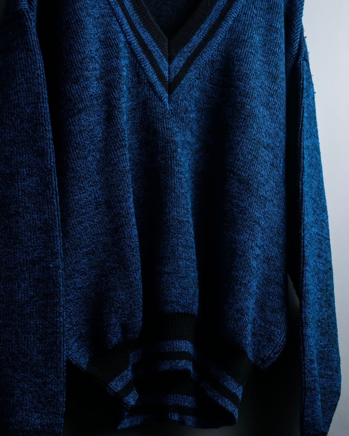 "Christian Dior Sport" V-neck oversized rib knit