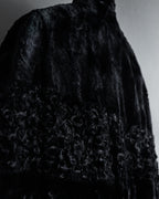 -SPECIAL- "FENDI" 90s Karl Lagerfeld-era lattice fur cape