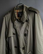 "Burberrys" Dark khaki belted trench coat