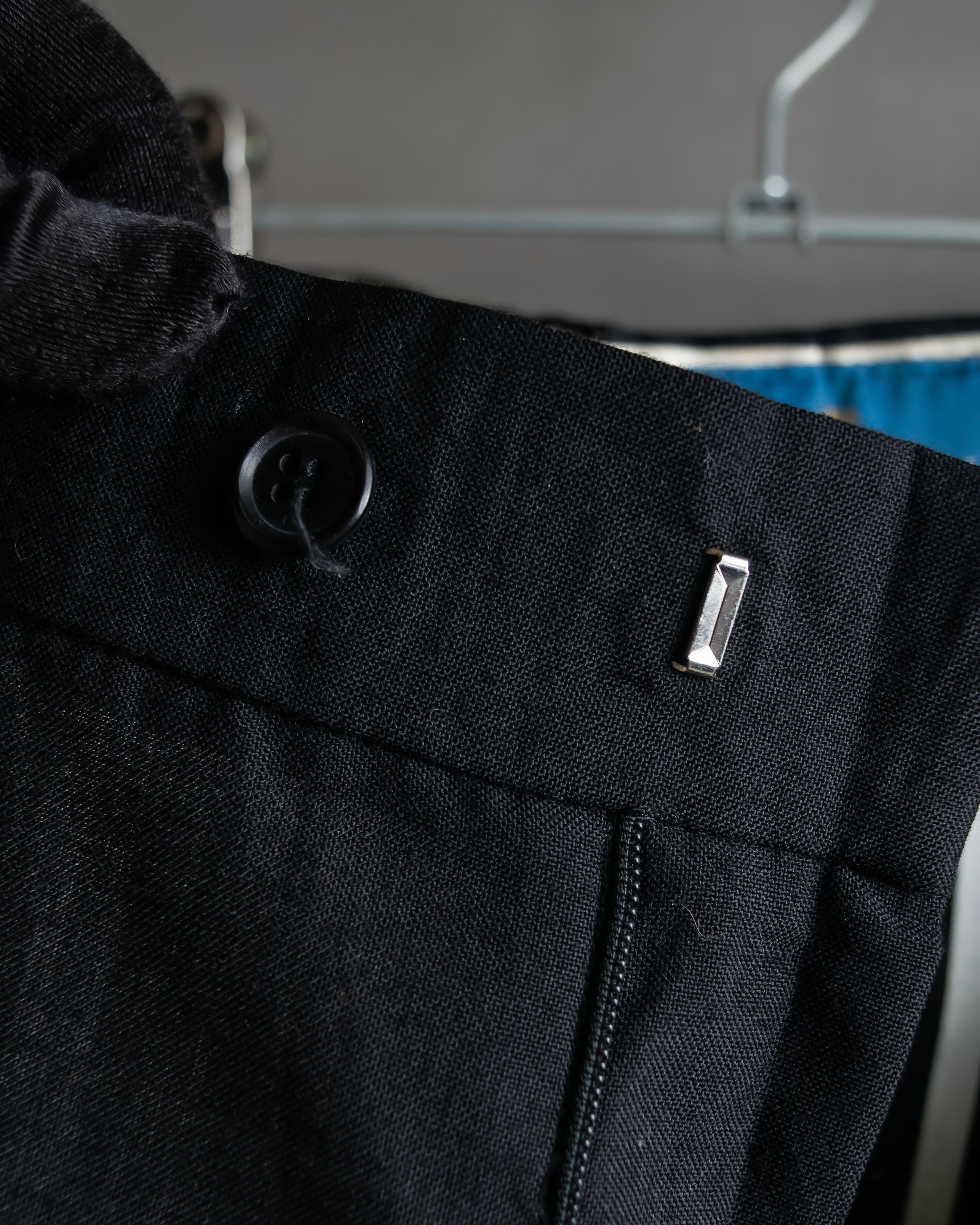 "Vintage high-waisted wide tapered slacks"