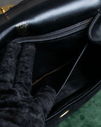 "GUCCI" Interlocking G design suede bag