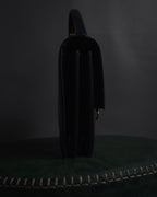 -SPECIAL- "HERMES" 60’s early sandrine box dark blue calf bit bag