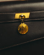 "Thierry Mugler" 80's-90's Architectural leather shoulder bag