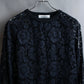 "VALENTINO" Floral lace design trimmed pullover