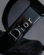 "Christian Dior" Black frame engraved logo sunglasses