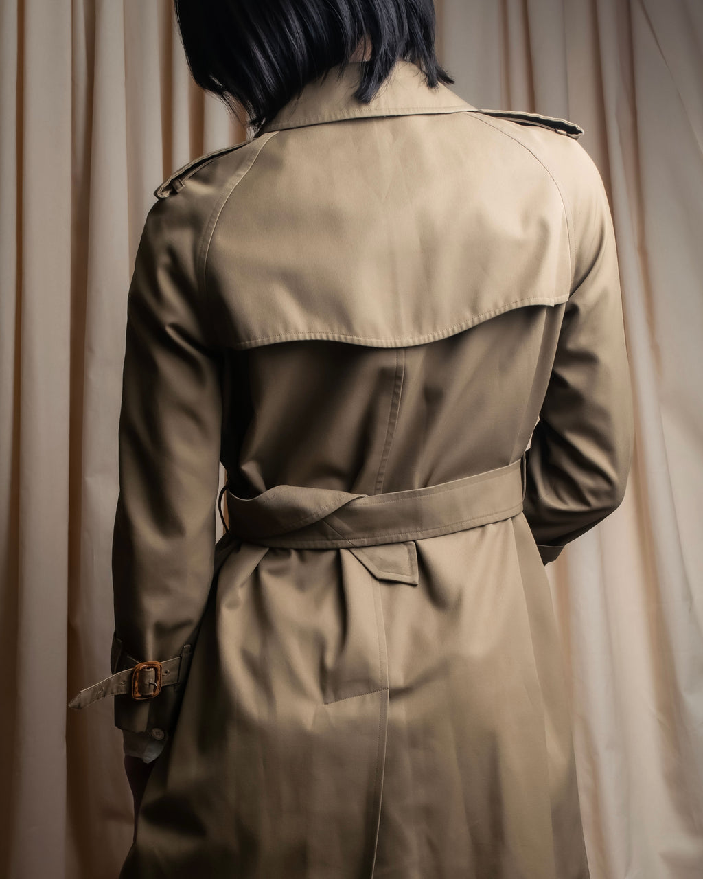 "Burberrys" Water-repellent cotton soutien colour trench coat
