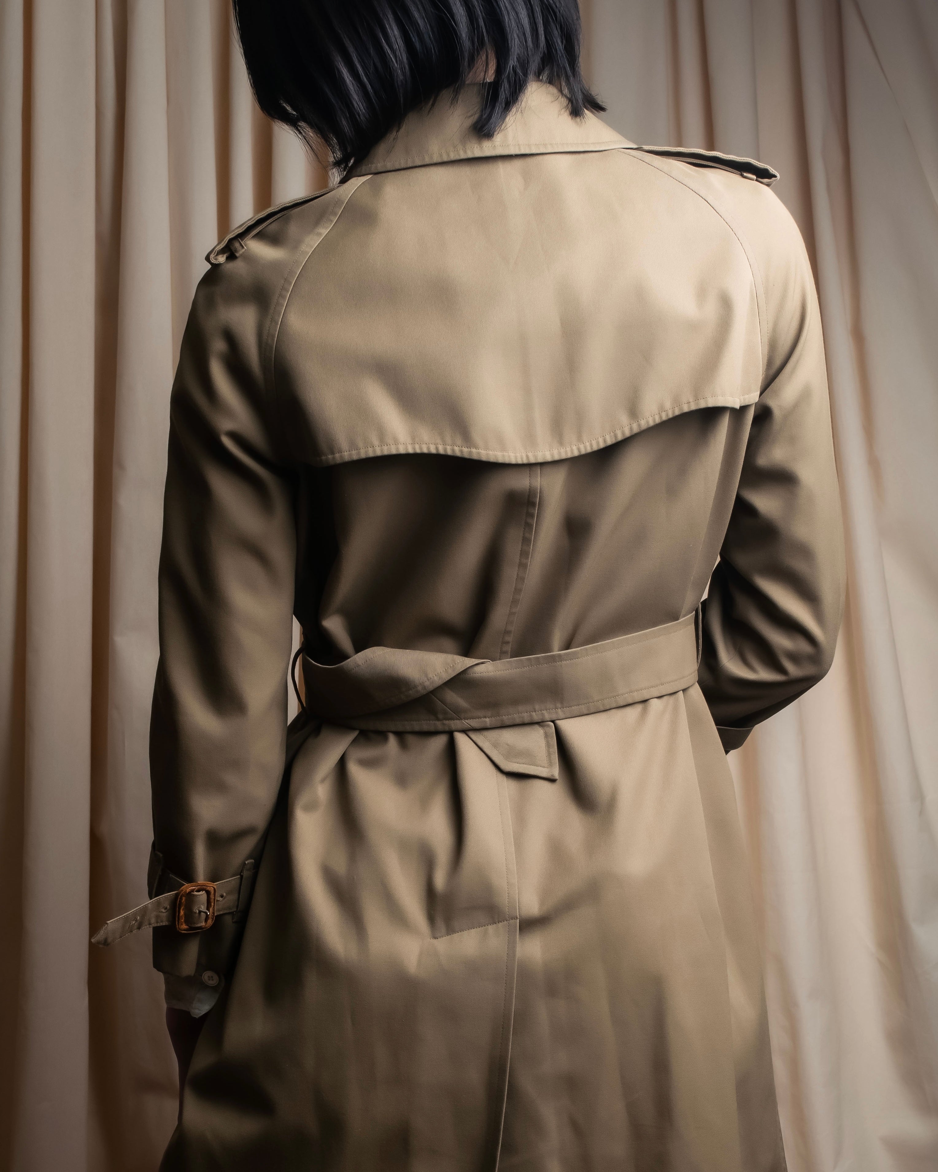 "Burberrys" Water-repellent cotton soutien colour trench coat