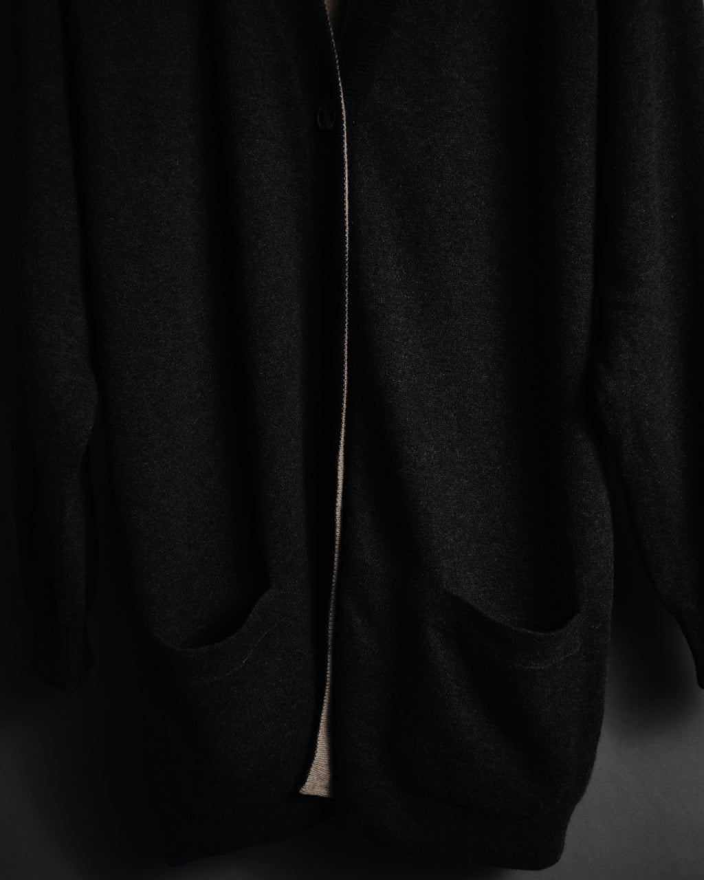 –SPECIAL– "HERMES" 90’s-00’s Double-faced reversible linen cotton cardigan