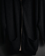 –SPECIAL– "HERMES" 90’s-00’s Double-faced reversible linen cotton cardigan