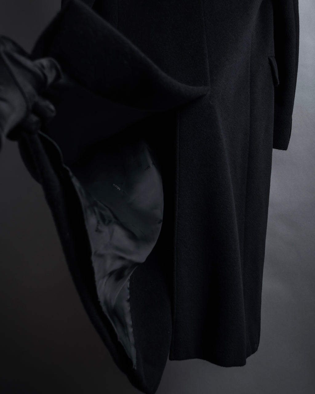 "Max Mara" 90's Asymmetrical front long chester coat