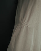 -SPECIAL- “Brunello Cucinelli” 00’s-10’s Sheer layered sleeveless tunic dress