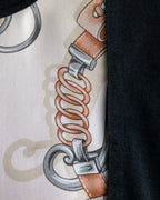 "COMME des GARCONS" Belt pattern docking design knit sew