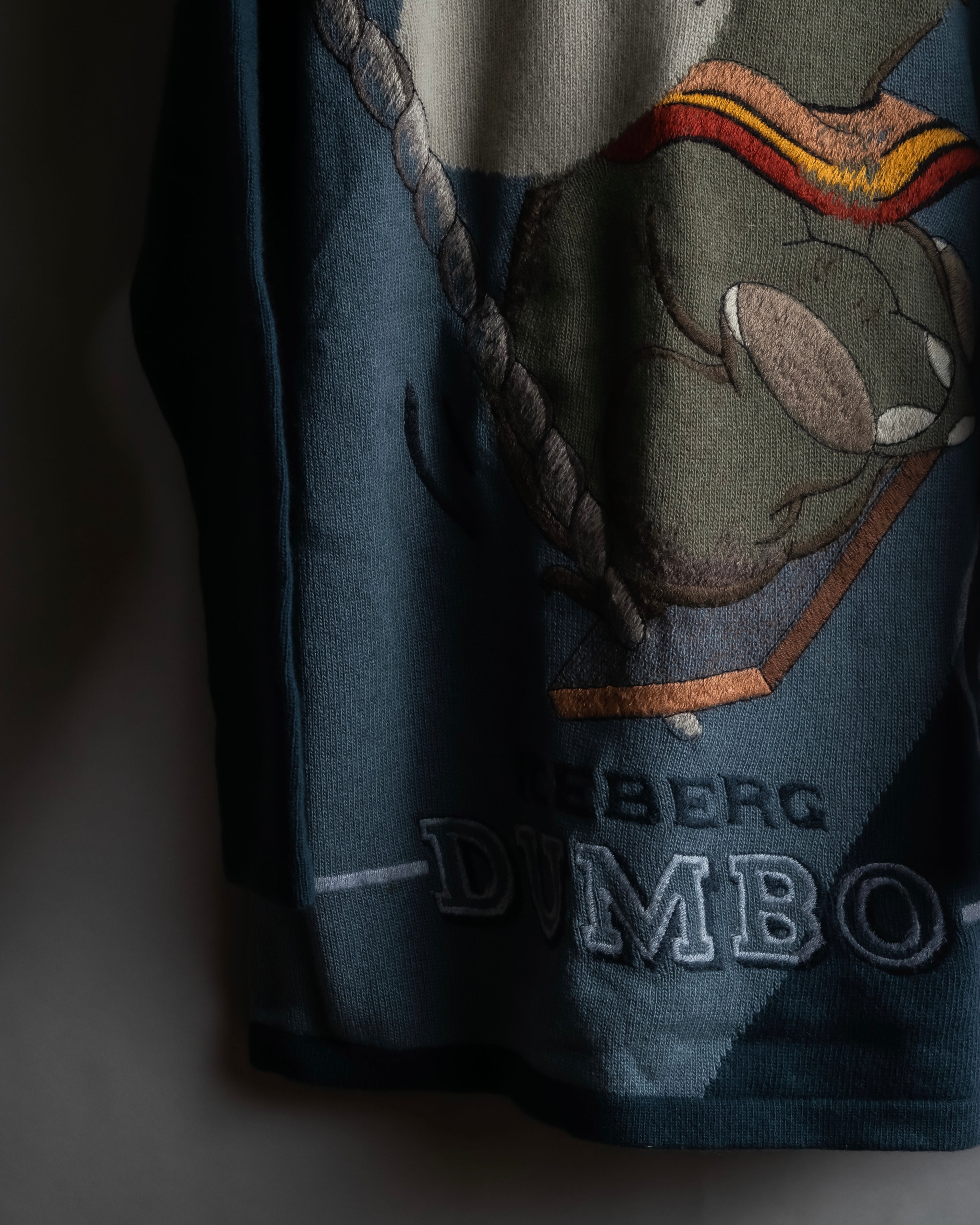 "ICEBERG" Dumbo embroidery design graphic knit pullover