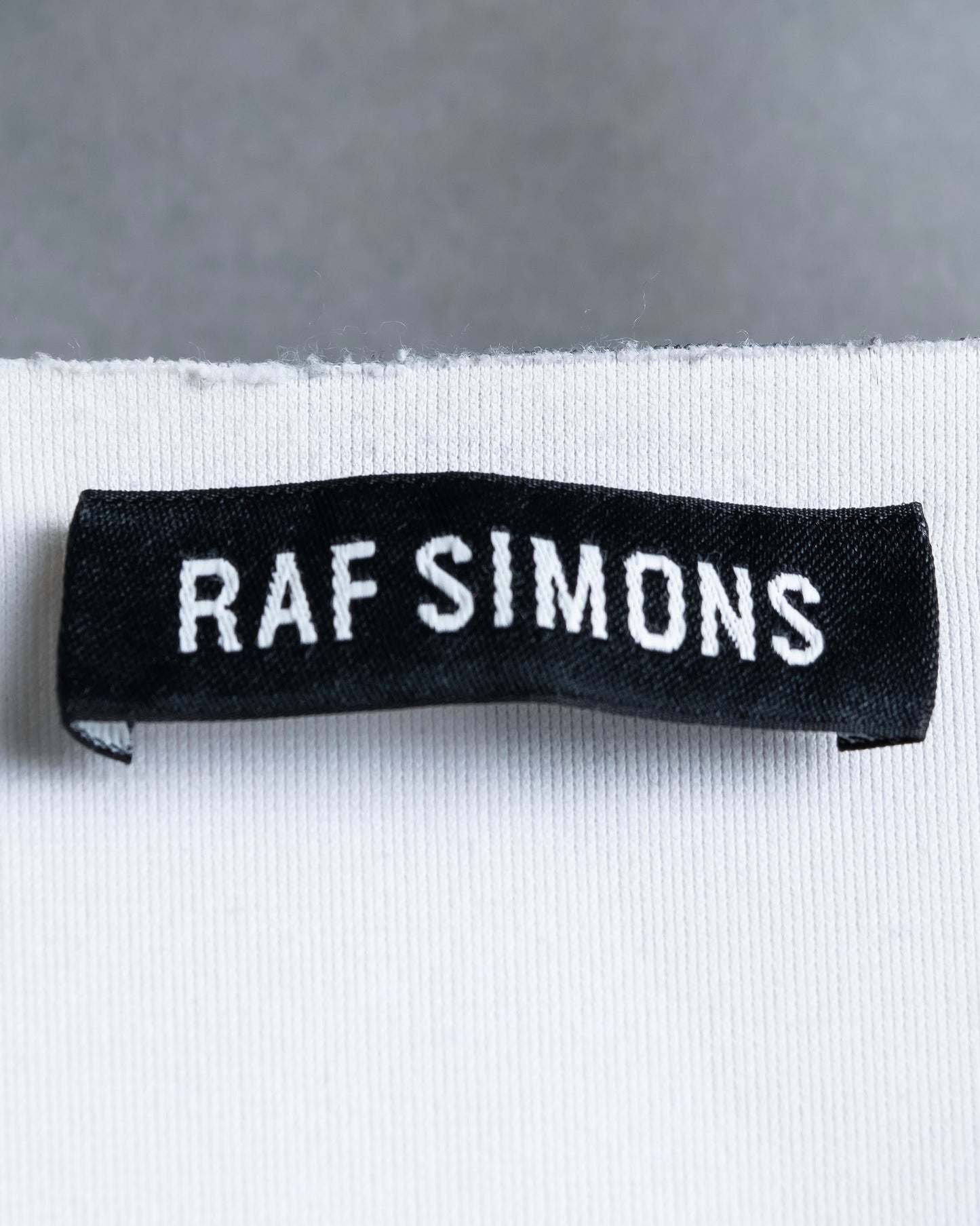 "RAF SIMONS" 14ss Neoprene graphic sleeveless T-shirt