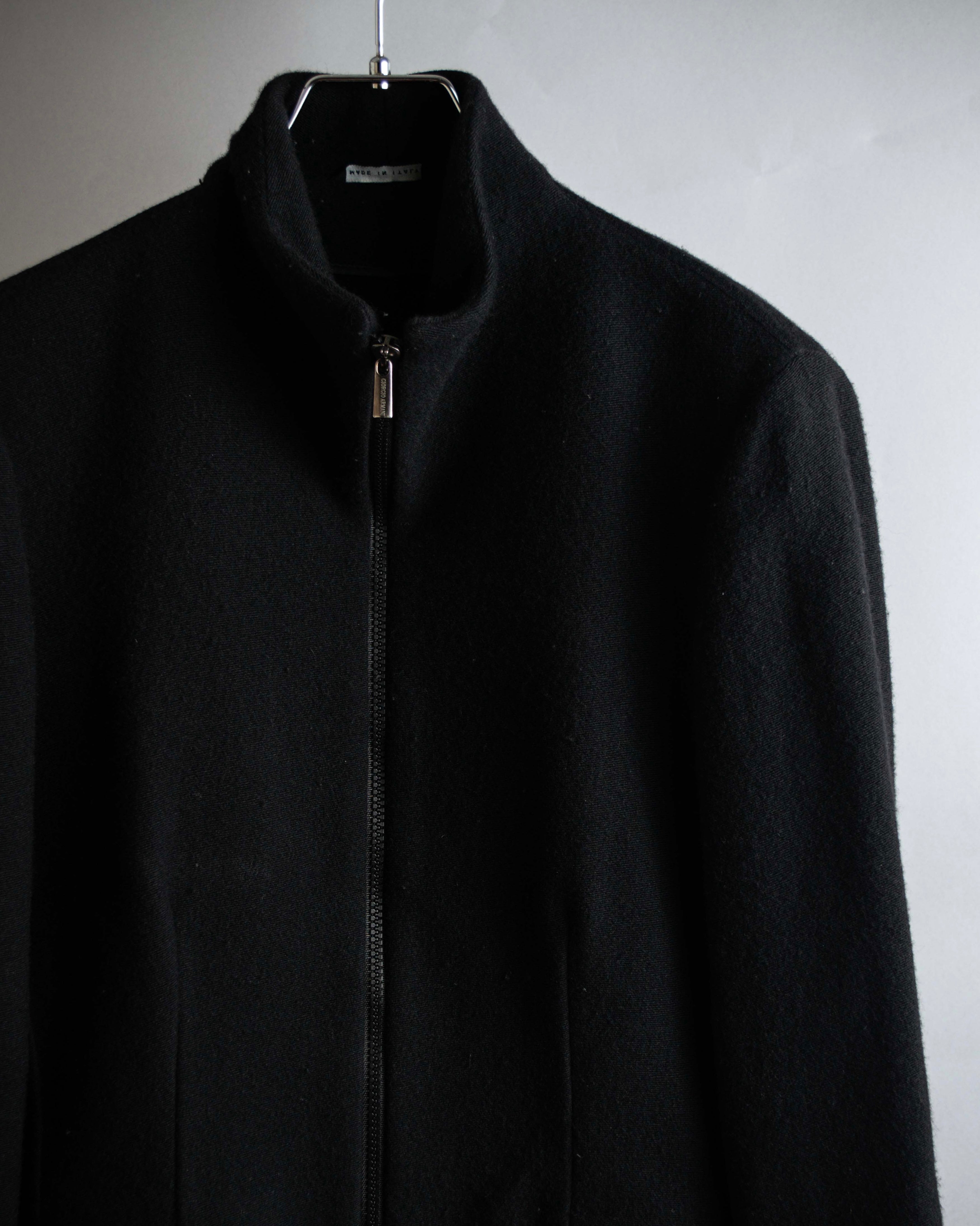 "GIORGIO ARMANI" Minimal design double zip-up jacket