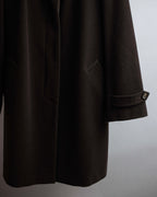 "VAL by VALENTINO" Military detailing hidden placket melton coat
