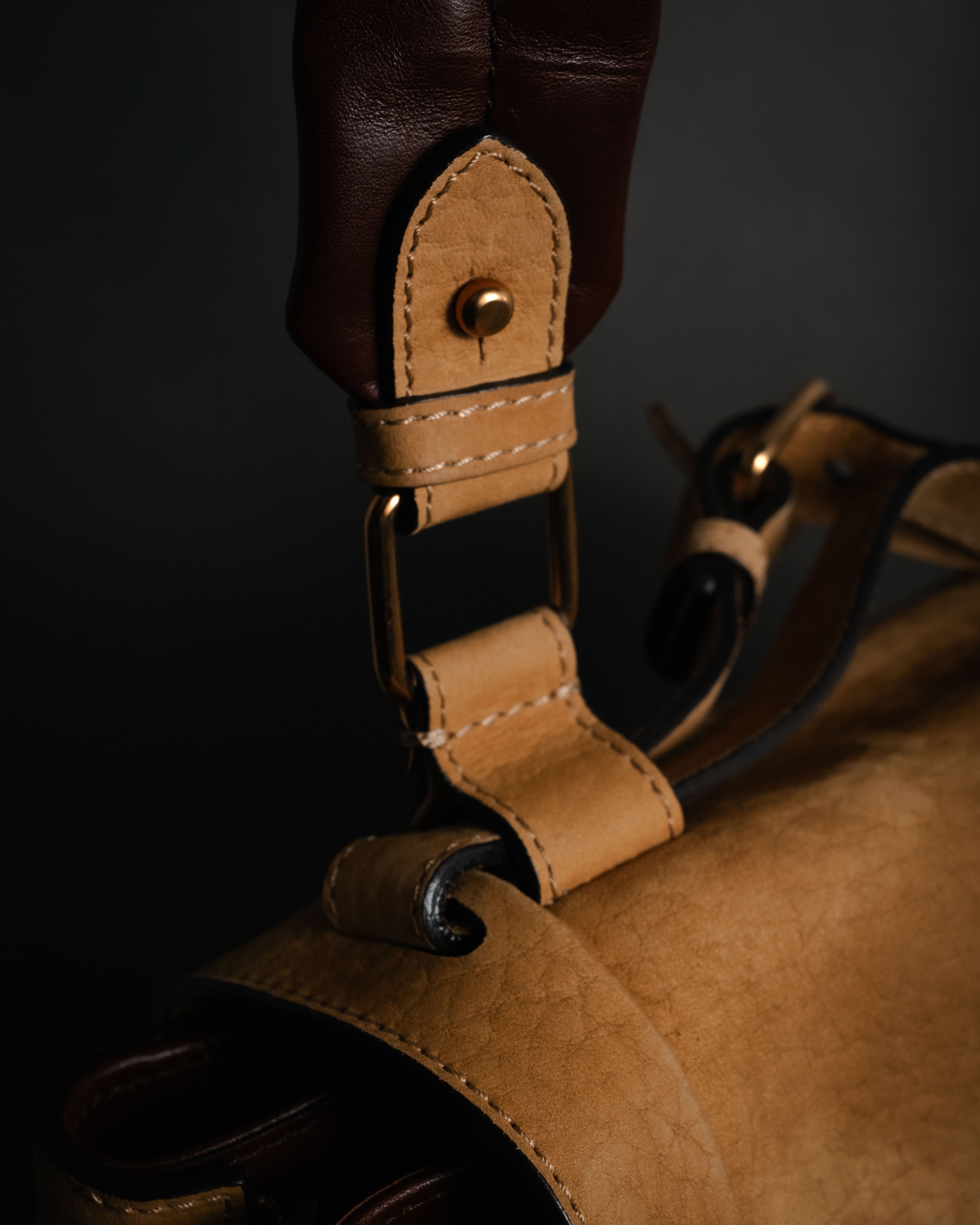 “Chloé” 12-14 Alice bicolor trapeze tote bag