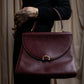 "Cartier" Jewelry inspiration bordeaux color trapezoid hand bag