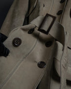 "LOUIS VUITTON" 00's Marc Jacobs period double-breasted suede coat