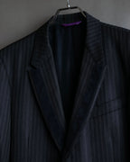 "PAUL SMITH" Satin-switched striped tailored jacket