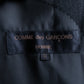 "COMME des GARCONS
HOMME" Notch lapel tailored jacket & wide tapered slacks charcoal gray set up