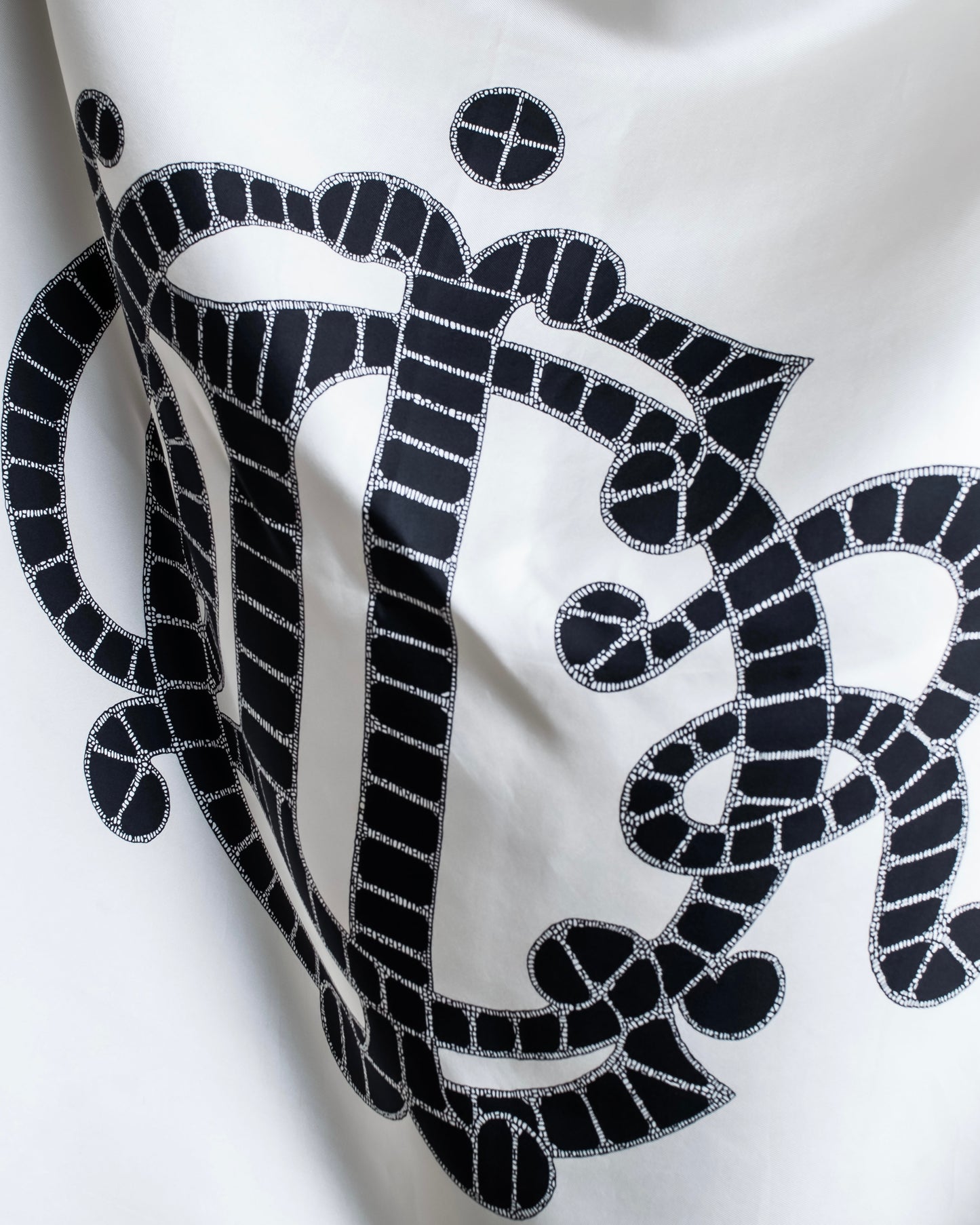 "Christian Dior" 100% silk initial logo print large scarf