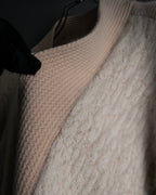 "Chloe" Angora mix standing up long cardigan