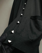 "Hermès" 90's-00's Medor button wool knit cardigan