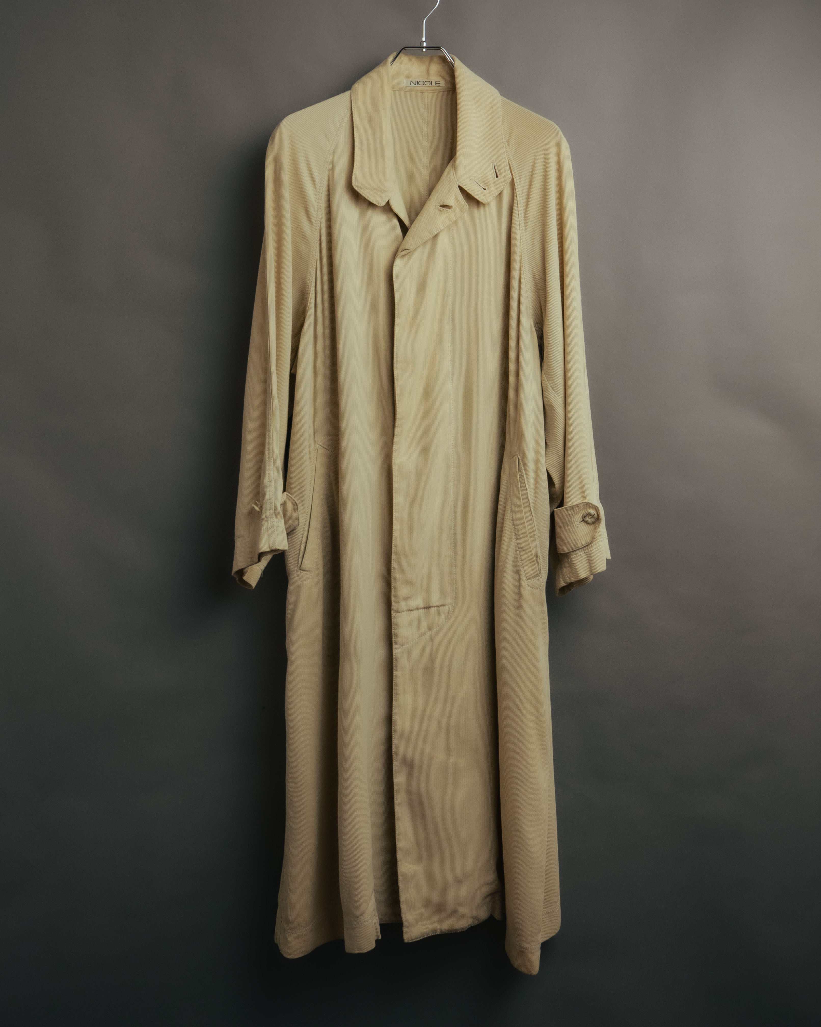 -MOOD Vintage Collections- 80’s-90’s Silk rayon drape long coat