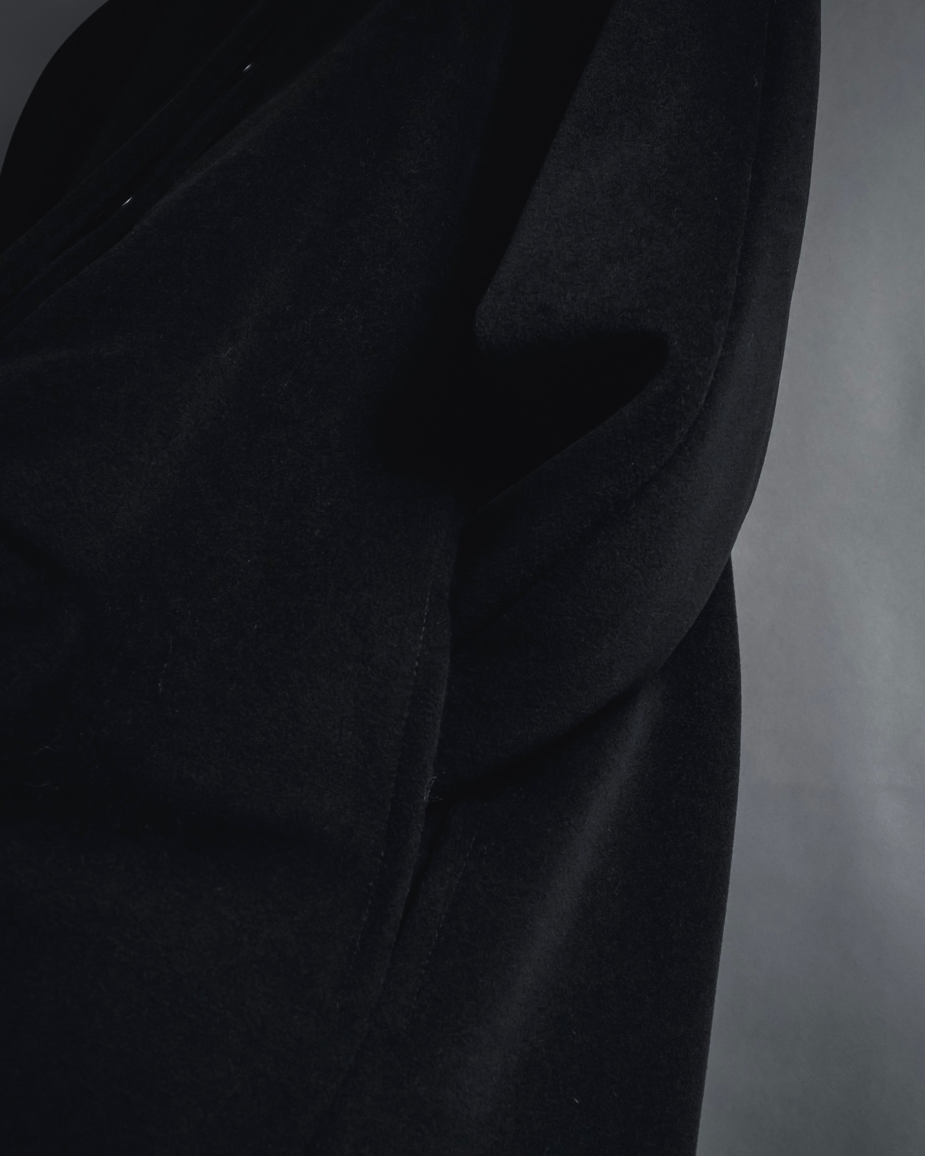 "Max Mara" 90’s-00’s Stand collar belted coat