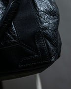 “Balenciaga”  navy cavas xs hand bag