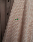 "CELINE" 80's-00's Classic diamond check long sleeve dress shirt