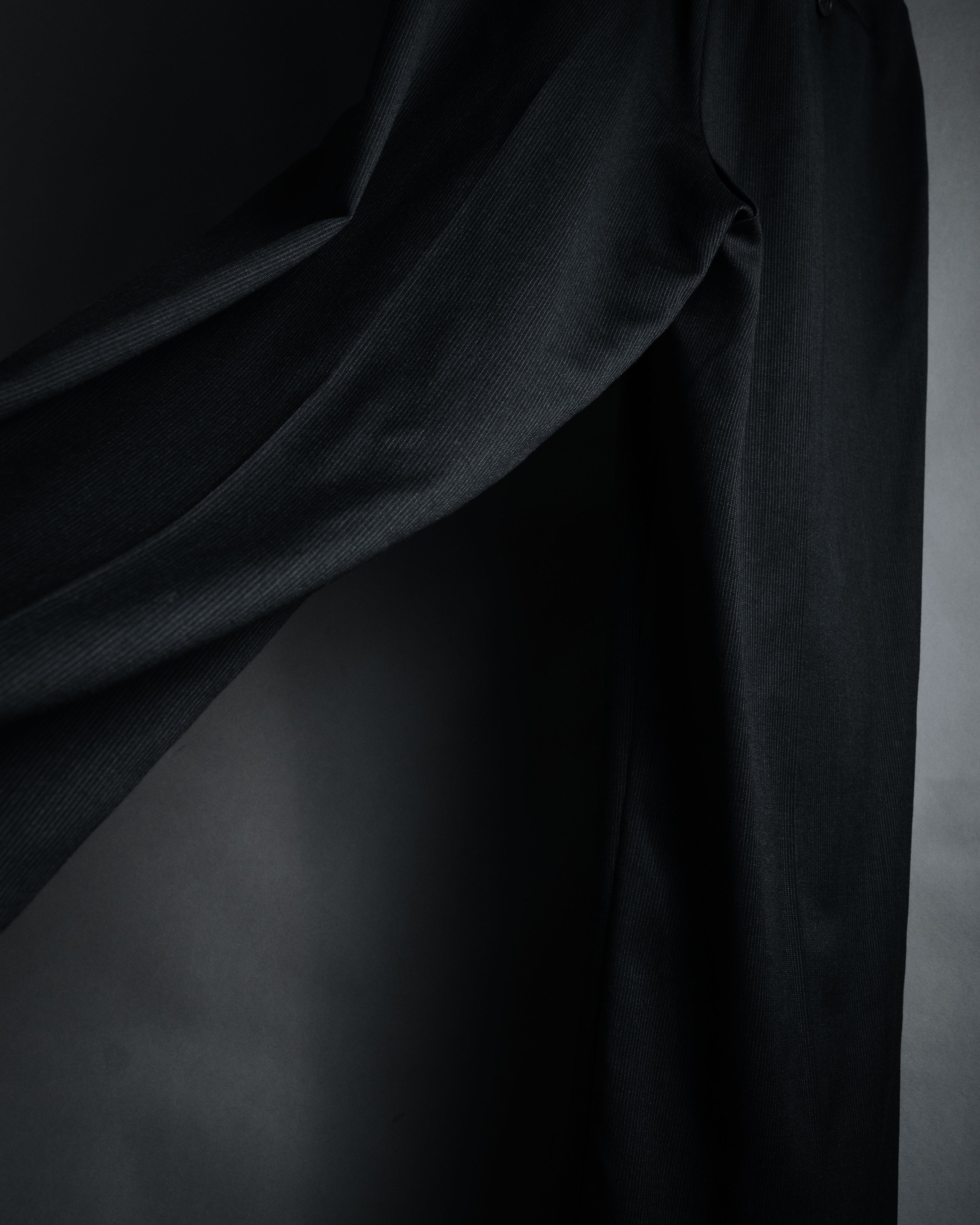 "GIORGIO ARMANI" 90’s draped double breasted suit set-up