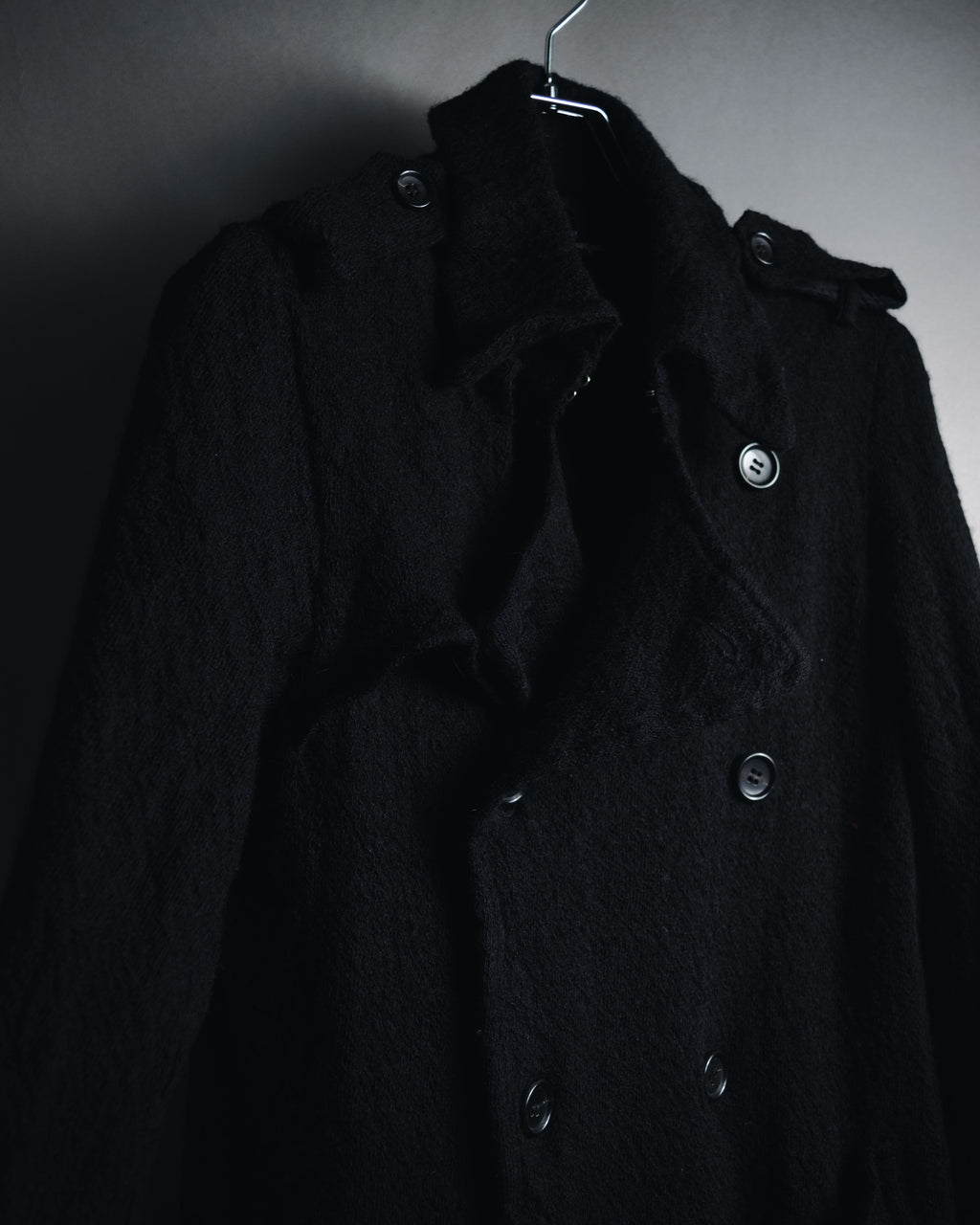 "tricot COMME des GARÇONS" 2007AW shrunk wool trench coat