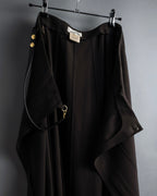 "HERMES" 90's Gold parts design derived from horse tack flared skirt