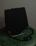 "Christian Dior Boutique Paris" Large flower motif design rope shoulder bag