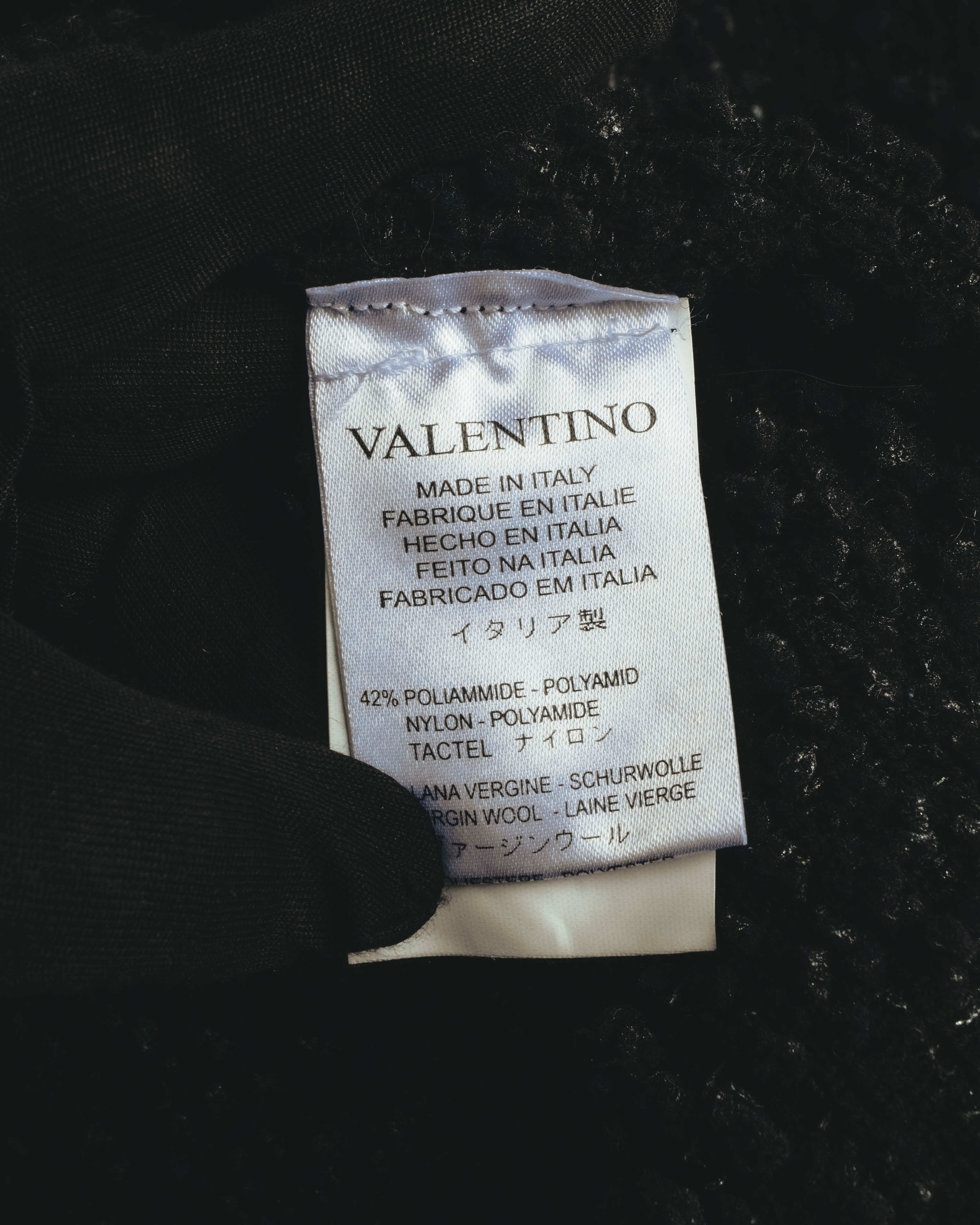 VALENTINO (ヴァレンティノ) - ニット カーディガン - ブラック