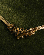 "Christian Dior" 80's-90's Rhinestone logo necklace