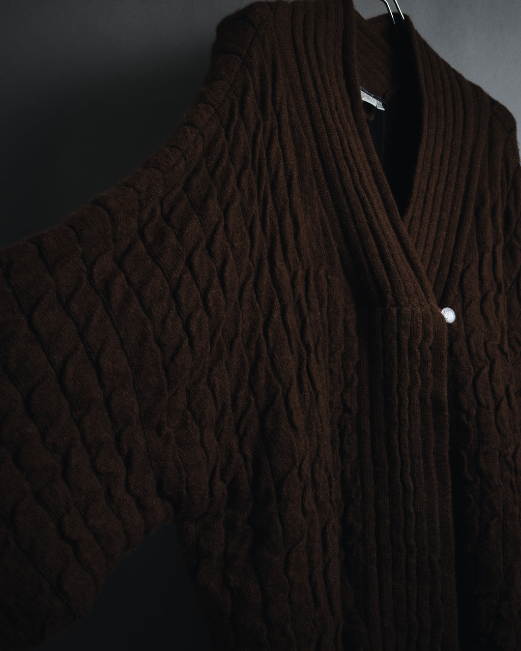 "Salvatore Ferragamo" 00’s Cashmere blend shawl-collar knit cardigan