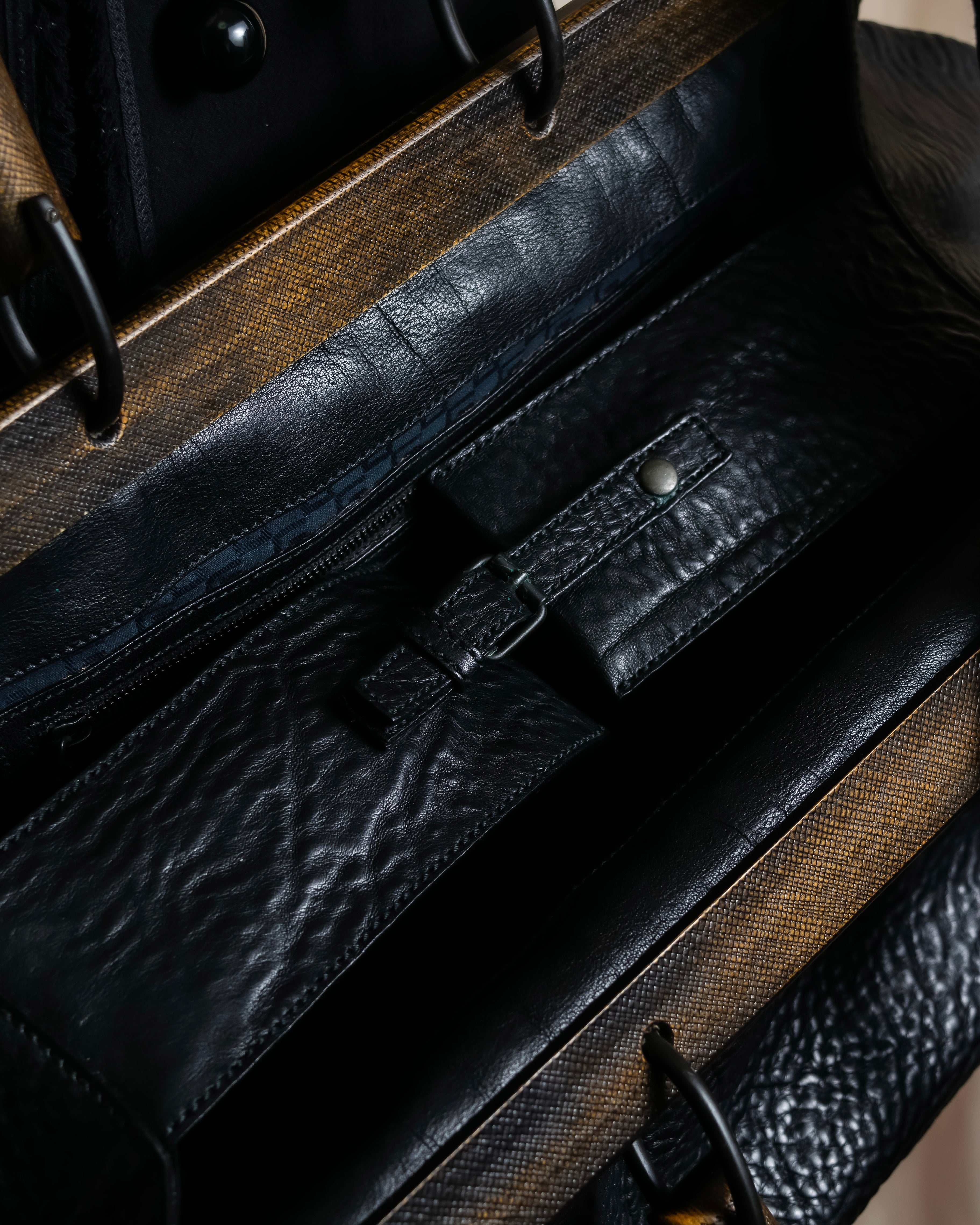 "GUCCI" Bamboo essence horizontal leather handbag