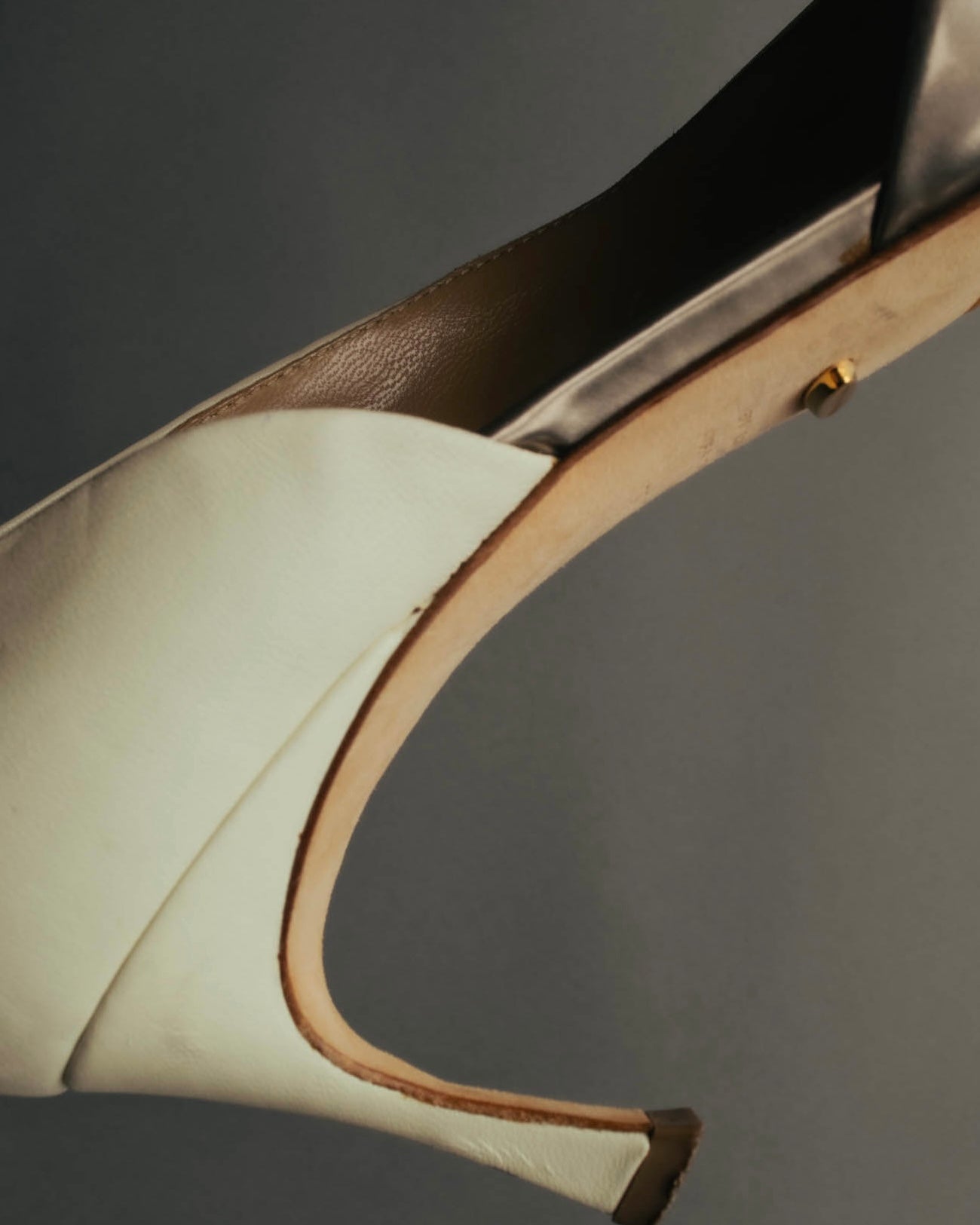 "Sergio Rossi" 90's-10's Elegant colorblock leather pointed-toe pumps