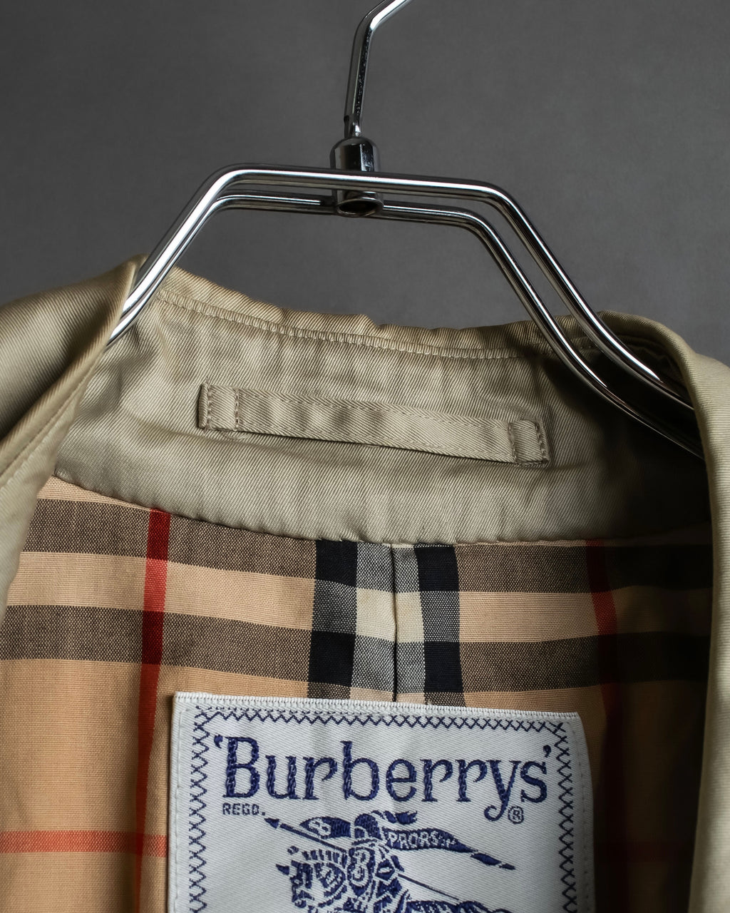 "BURBERRYS" Classic military detail maxi length trench coat