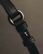 "Salvatore Ferragamo" 10's Bicolor leather chain shoulder bag