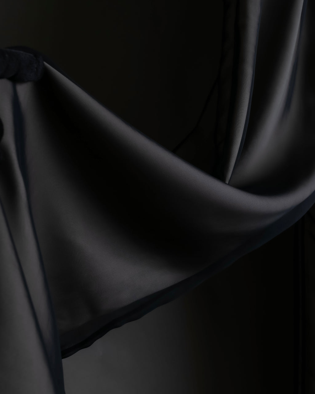 "LANVIN en Bleu" Sheer layered sarouel wide pants