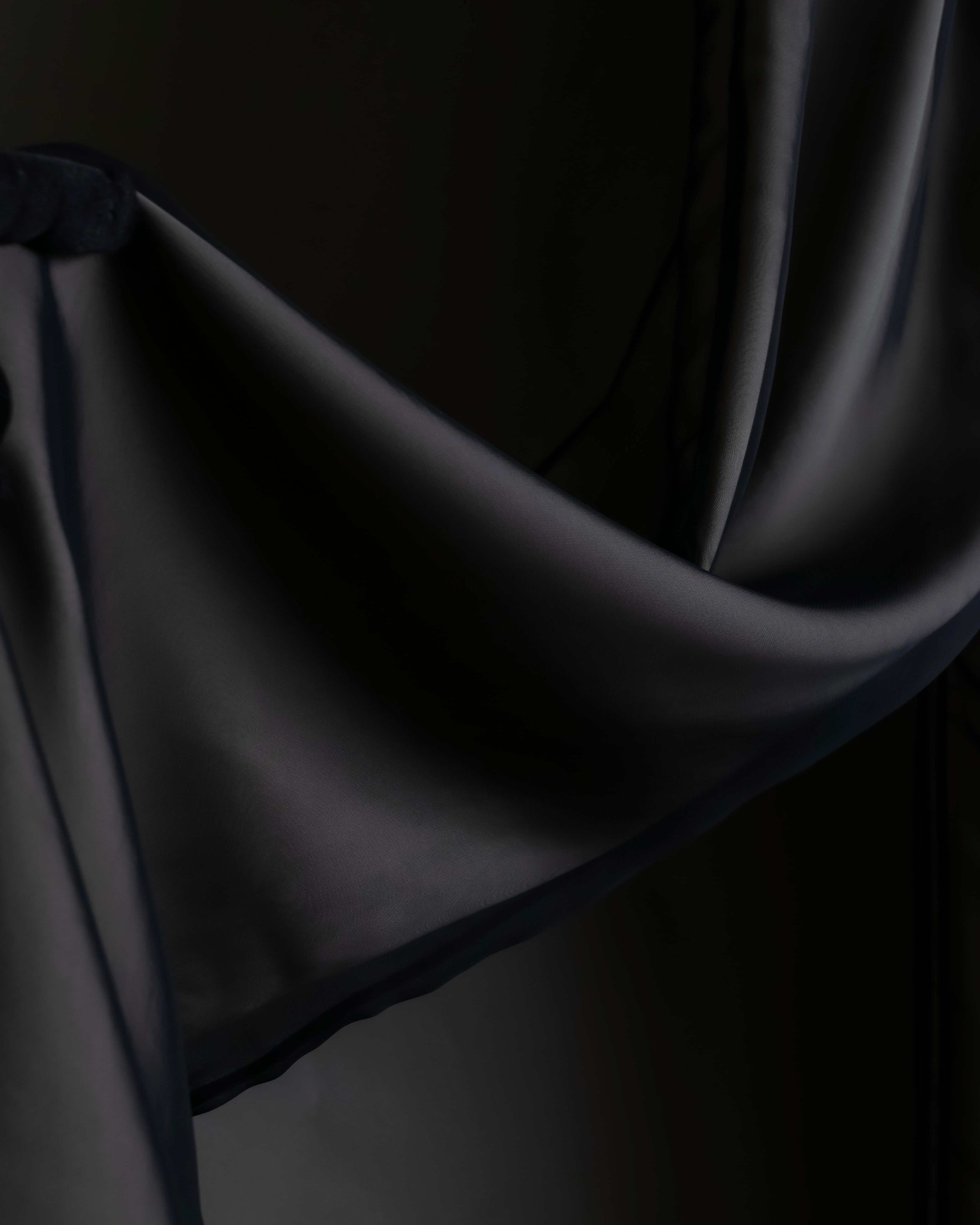 "LANVIN en Bleu" Sheer layered sarouel wide pants