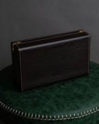 "LOEWE" Logo engraved wooden storage box