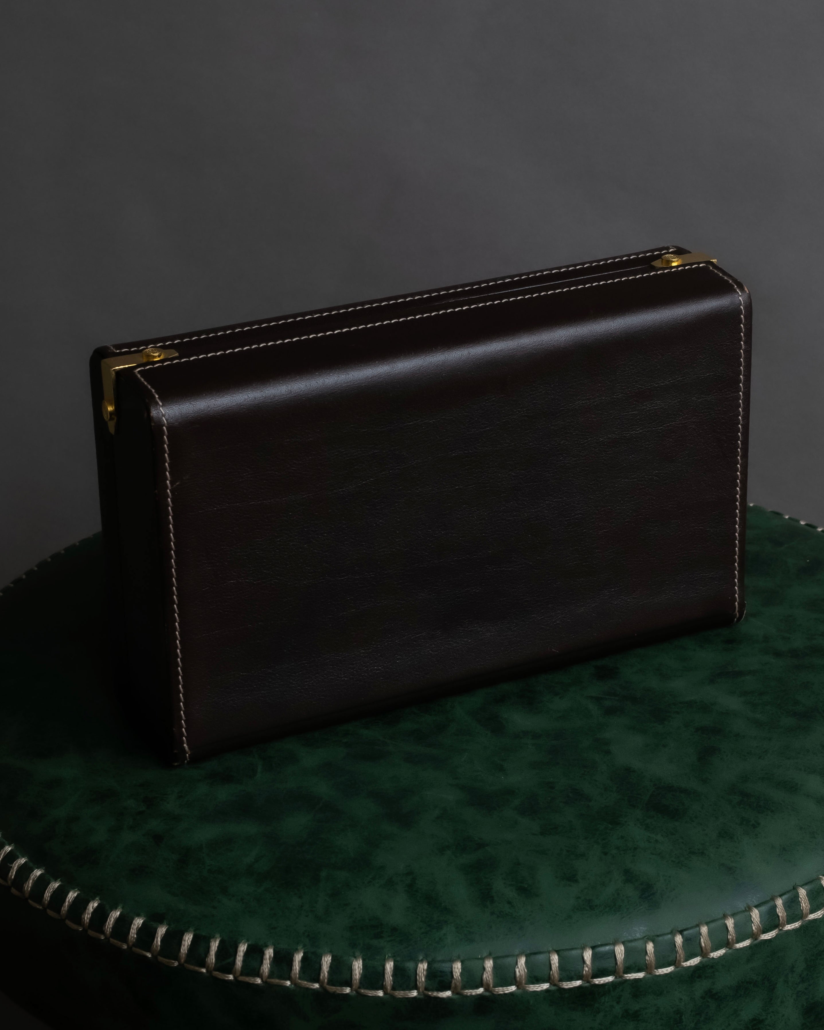 "LOEWE" Logo engraved wooden storage box